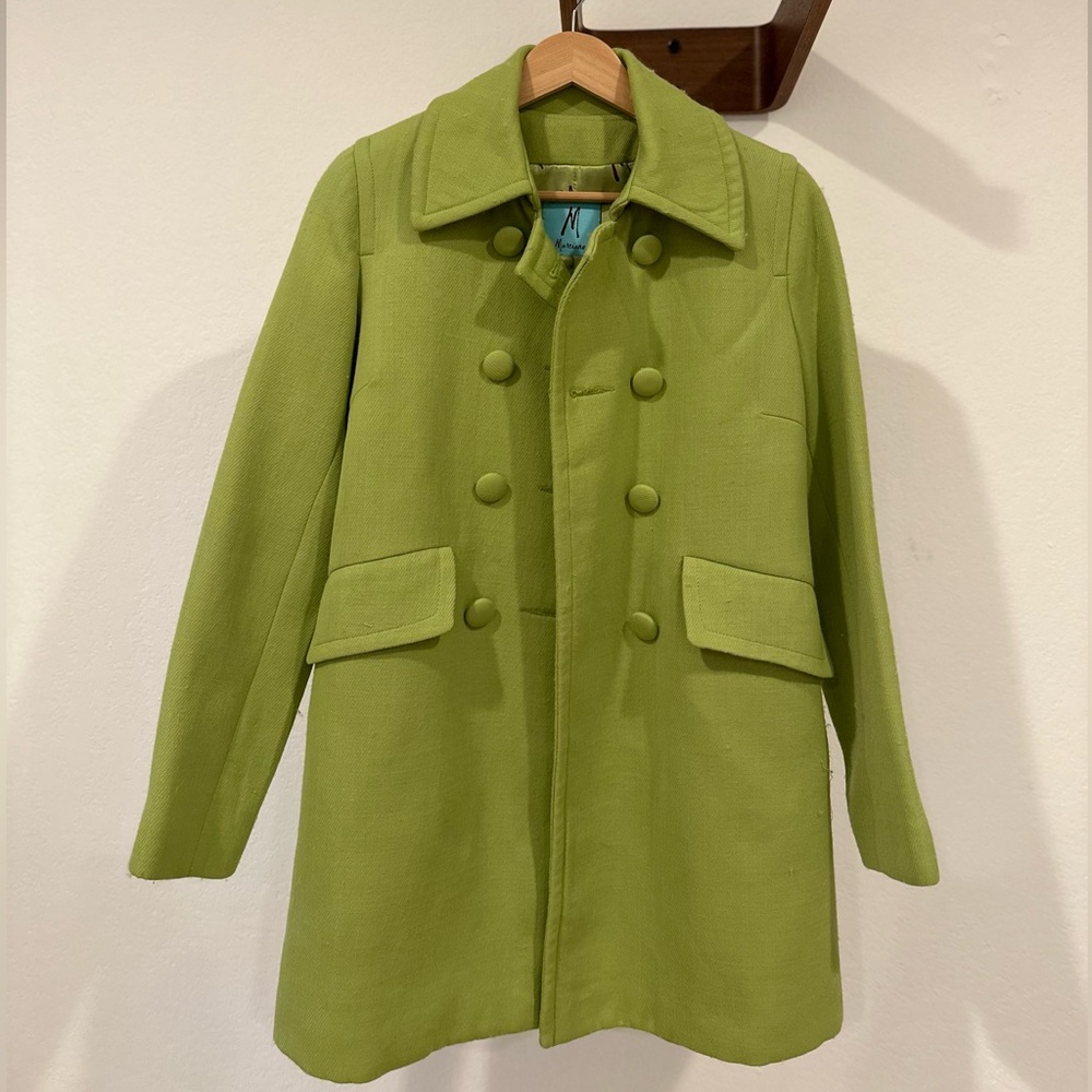 Vintage Marciano Lime Green Peacoat